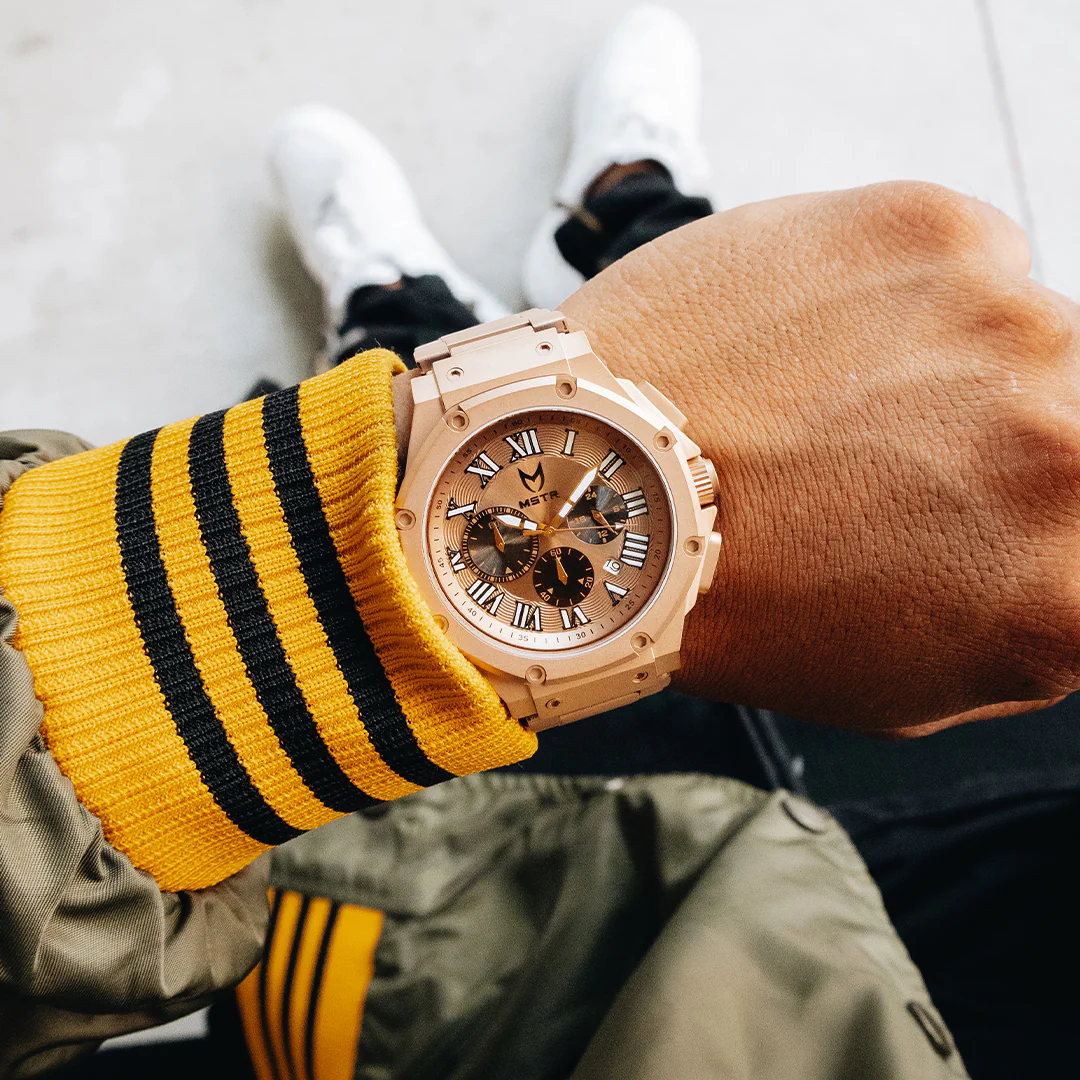 AM1029SS - AMBASSADOR ROSE GOLD / ROSE / STEEL BAND WATCH - Image 6