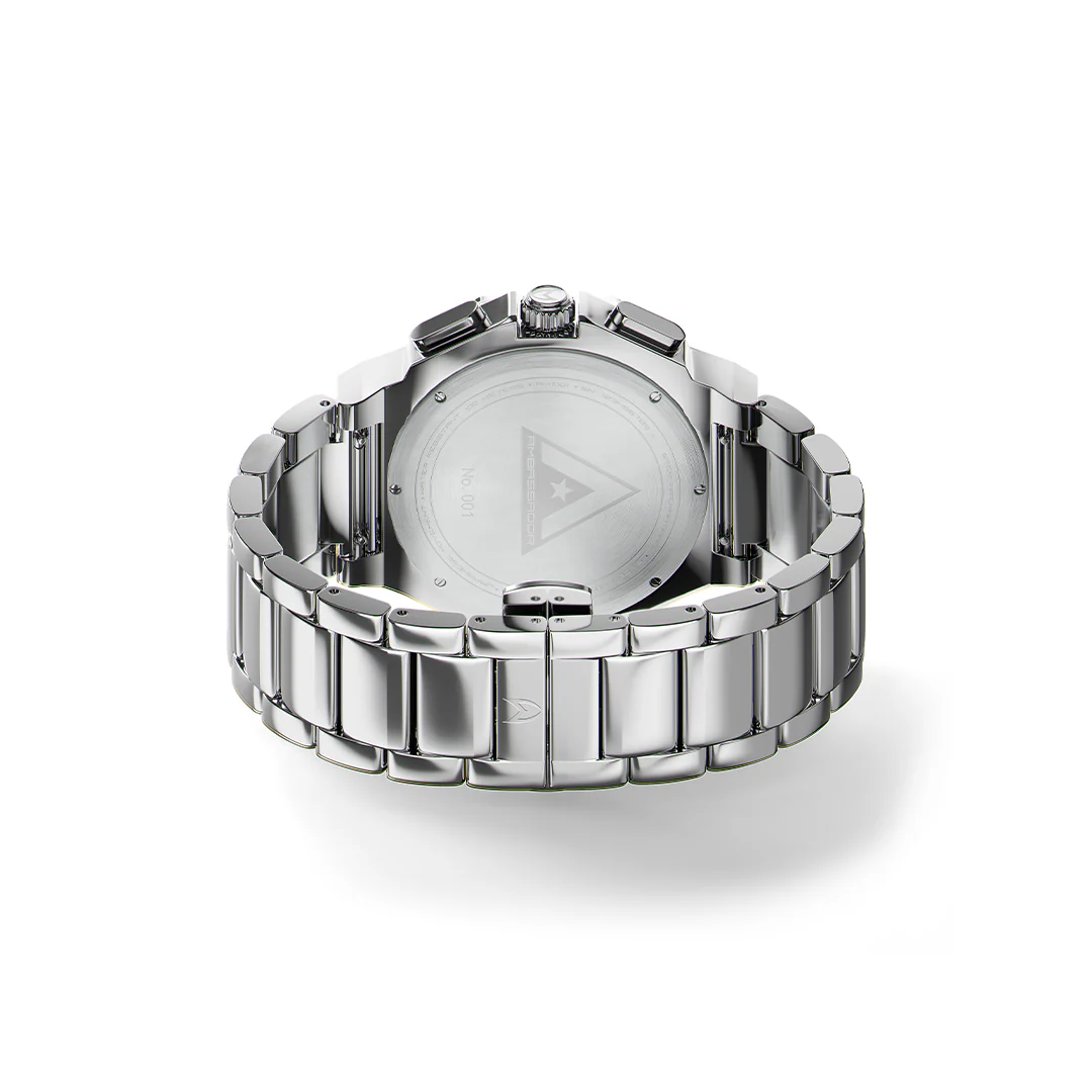 AM1045SSB - AMBASSADOR SILVER BRUSHED WATCH - Image 9