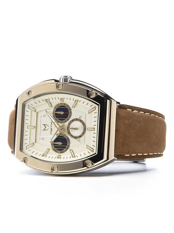 MJ114SW - MAJOR POLISHED GOLD / C-3PO / LEATHER BAND - Image 4